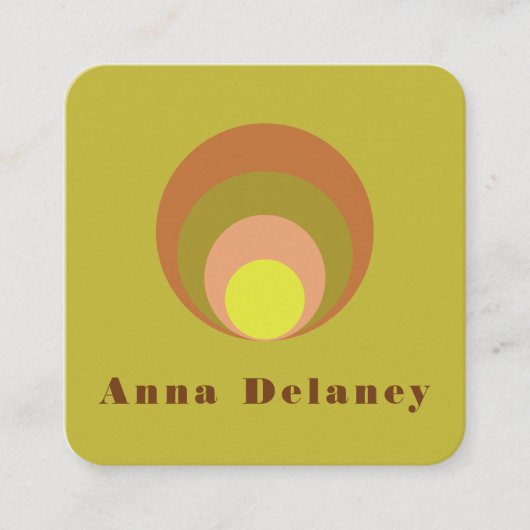 レトロインスパイア名刺 スクエア名刺 (正面)