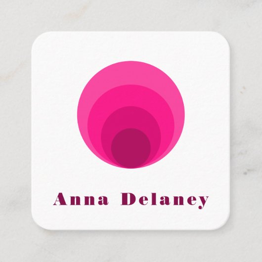 レトロインスパイア名刺 スクエア名刺 (正面)