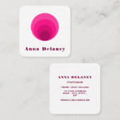 レトロインスパイア名刺 スクエア名刺 (正面/裏面)