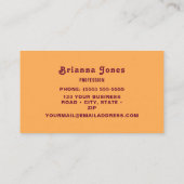 レトロインスパイア名刺 名刺 (裏面)