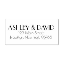 レトロインスパイア差出人住所ゴム印