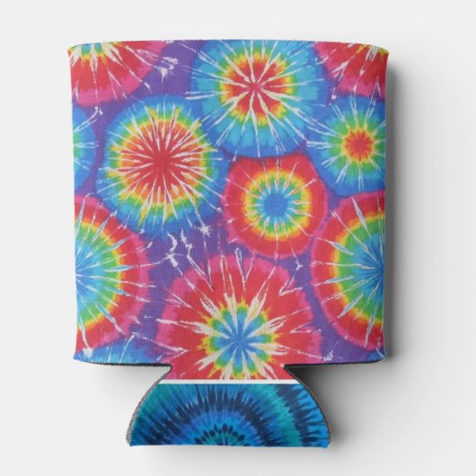 レトロインスパイア絞り染めクーラーボックス 缶クーラー (裏面)