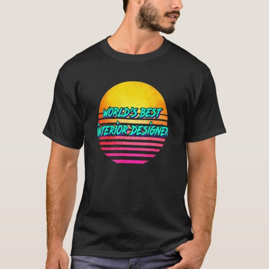 レトロインテリア設計者 Tシャツ (正面)