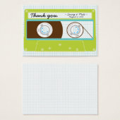 レトロインディミキステープ結婚ズブルー/ライムグリーン (正面&裏面)