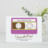 レトロインディーズミキステープウェディング (パープル/ライム) セーブザデート (スタンド正面)