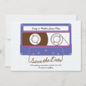 レトロインディMixtape Purple / Blue日付を保存 セーブザデート (正面)