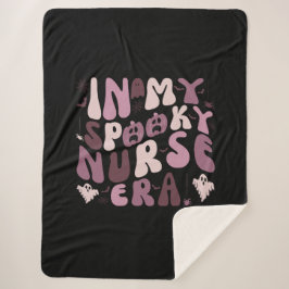 レトロインマイ不気味ナースエラハロウィーン シェルパブランケット
