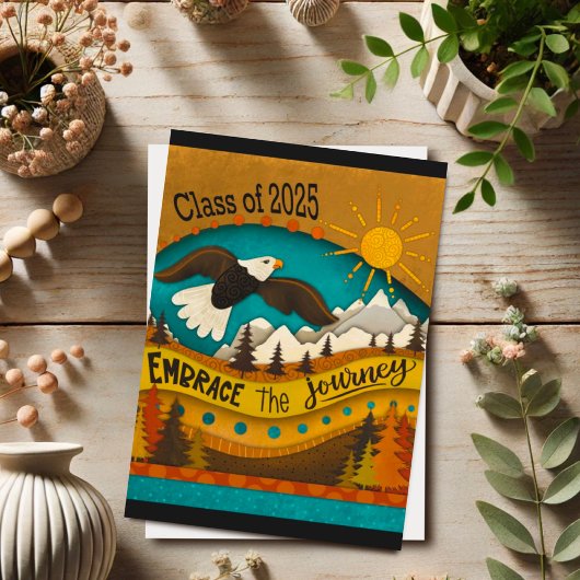 レトロイーグルソーリング卒業感動的引用文 カード