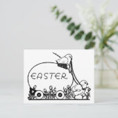 レトロイースターエッグとシックスの着色 シーズンポストカード (スタンド正面)