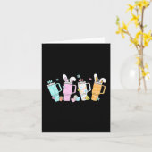 レトロイースターデイスタンリータンブラーインスパイアガールズキ カード (黄色い花)