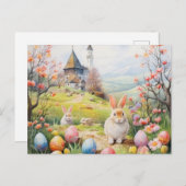 レトロイースター ポストカード (正面/裏面)