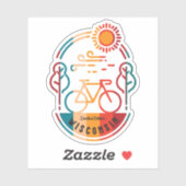 レトロウィスコンシンバイクトレイル シール (シート)