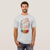 レトロウィスコンシンバイクトレイル Tシャツ (正面フル)