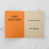 レトロウィッチイラストレーション不気味キュートハロウィーン カード (内部)