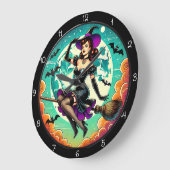 レトロウィッチオンブロム ラージ壁時計 (傾斜)