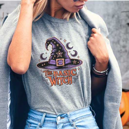 レトロウィッチハットヴィンテージハロウィンコスチューム Tシャツ
