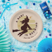 レトロウィッチベビーは赤ちゃんシャワーを醸造している ペーパープレート (パーティー)