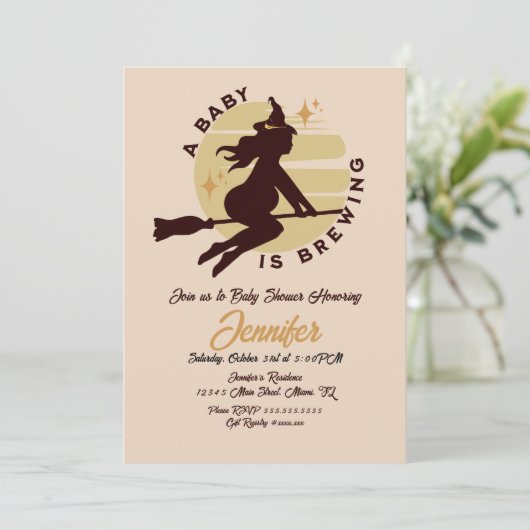 レトロウィッチベビーは赤ちゃんシャワーを醸造している 招待状 (スタンド正面)
