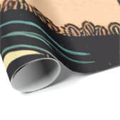 レトロウィッチヴァンパイアガールホラー漫画 ラッピングペーパー (ロールコーナー)