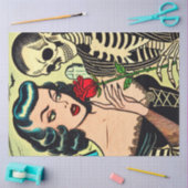 レトロウィッチヴァンパイアガールホラー漫画 薄葉紙 (クラフト)