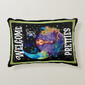 レトロウィッチ美しいハロウィーン アクセントクッション (正面)