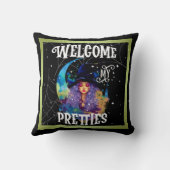 レトロウィッチ美しいハロウィーン クッション (裏面)