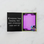 レトロウィッチ美しいハロウィーン サンキューカード (内部)