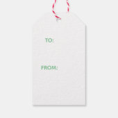 レトロウィムシーオーナメントクリスマス ギフトタグ (裏面)