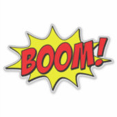 レトロウィムシー：ブーム！ヴィンテージ漫画ポップ・アートのアート シール (正面)