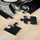 レトロウィメンズヘアスタイルズボホヴィンテージ ジグソーパズル (側面)