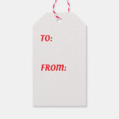 レトロウィンキングサンタクロース ギフトタグ (裏面)