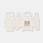 レトロウィンターサンタクリスマスバースデーパーティー フェイバーボックス (折り畳みなし)