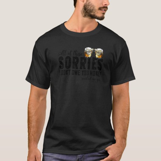 レトロウイスキーこのソリーは全て君のW Tシャツ (正面)
