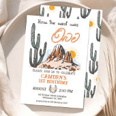 レトロウェスタンどのように西は1歳の誕生日だった 招待状