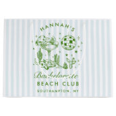 レトロウェスタンヴィンテージブルーバチェロレッテ ラージペーパーバッグ (正面)