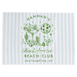 レトロウェスタンヴィンテージブルーバチェロレッテ ラージペーパーバッグ