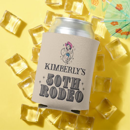 レトロウェスタン50thロデオ誕生日 缶クーラー (インサイチュ 夏)