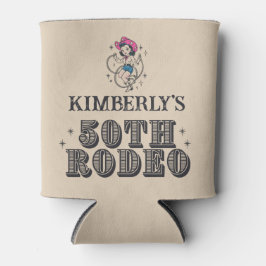 レトロウェスタン50thロデオ誕生日 缶クーラー