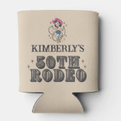 レトロウェスタン50thロデオ誕生日 缶クーラー (裏面)