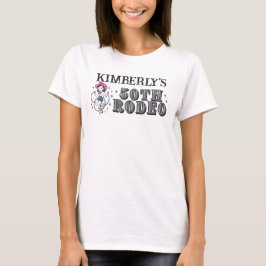 レトロウェスタン50thロデオ誕生日 tシャツ