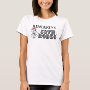 レトロウェスタン50thロデオ誕生日 tシャツ