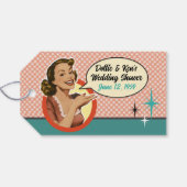 レトロウェディングシャワーお気に入りギフトラベル ギフトタグ (裏面横)