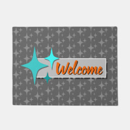 レトロウェルカムフォーマット ドアマット