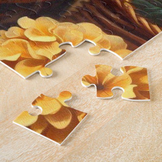 レトロウェルシュコーギーカーディガン絵を描ズ ジグソーパズル (側面)