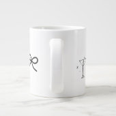 レトロウェーブあなたは私のブライズメイドになりますか？20oz ジャンボコーヒーマグカップ (裏面)