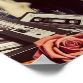 レトロウェーブゴシック女性 ポスター (角)