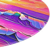 レトロウェーブサンセットセレニティ カッティングボード (角)