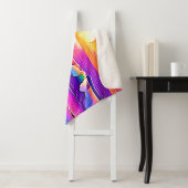 レトロウェーブサンセットセレニティ シェルパブランケット (インサイチュ)