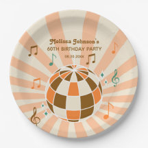 レトロウェーブディスコボールミュージカルオレンジ誕生日