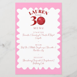 レトロウェーブディスコ30th誕生日パーティーメニュー
